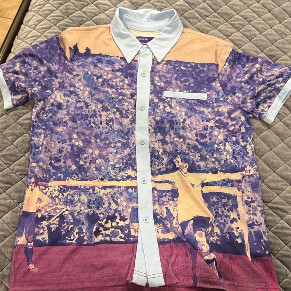 Kid super button up